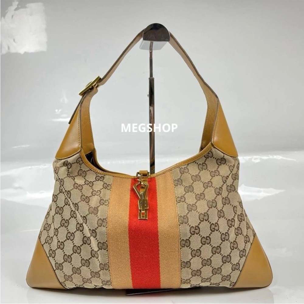 Gucci Tan and Red Shoulder Bag - Picture 2 of 12